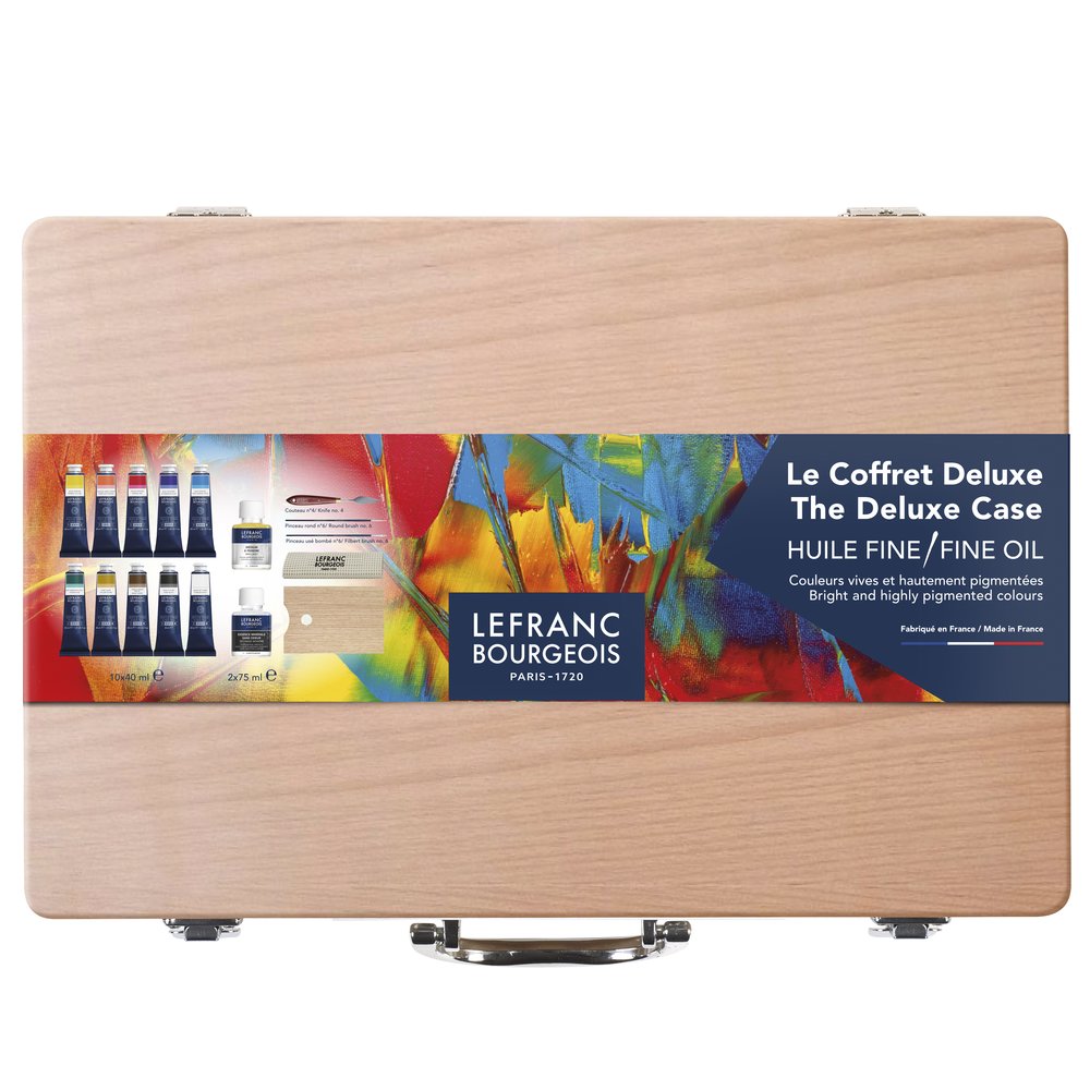 Lefranc & Bourgeois Set Di Coltelli Per Pittura - Atrium N°24 In Legno E Acciaio